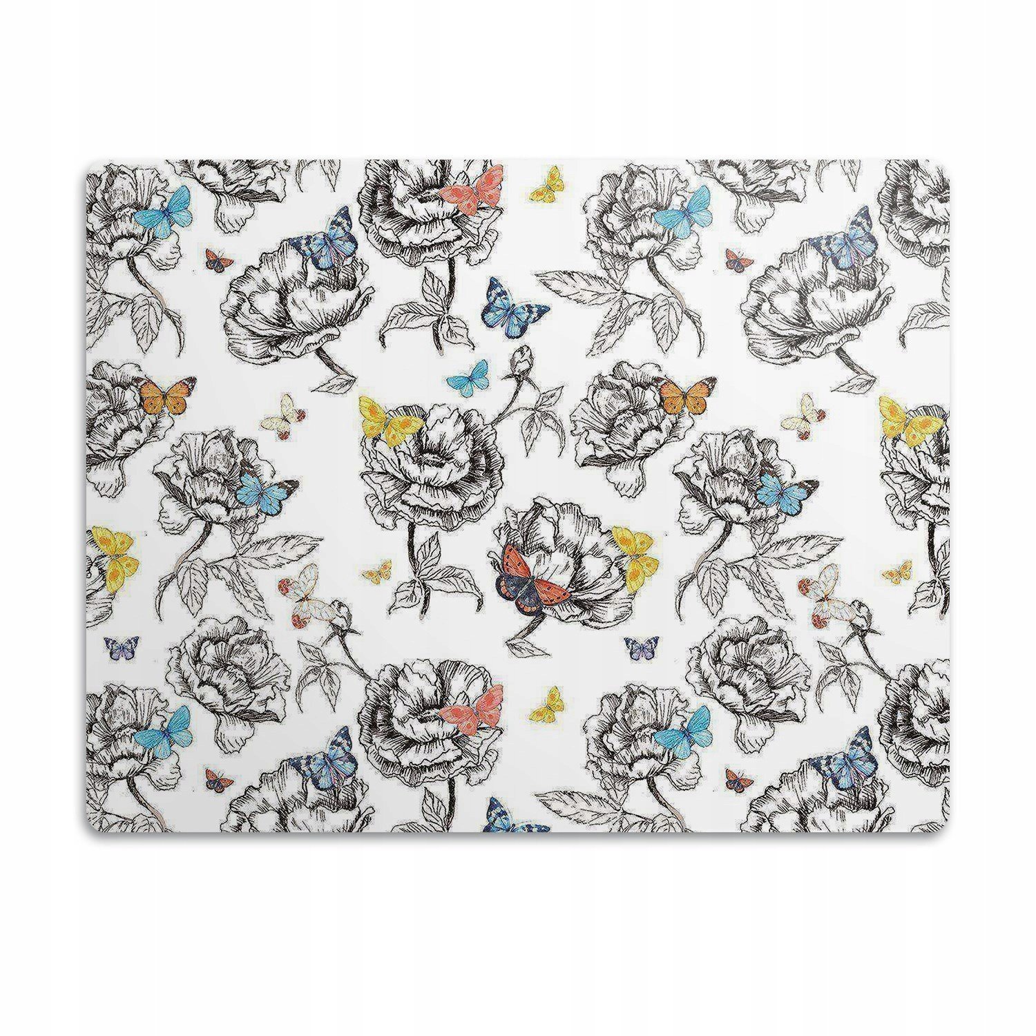 Pro psa podložka pod misku Motýli na květinách 90x60 cm