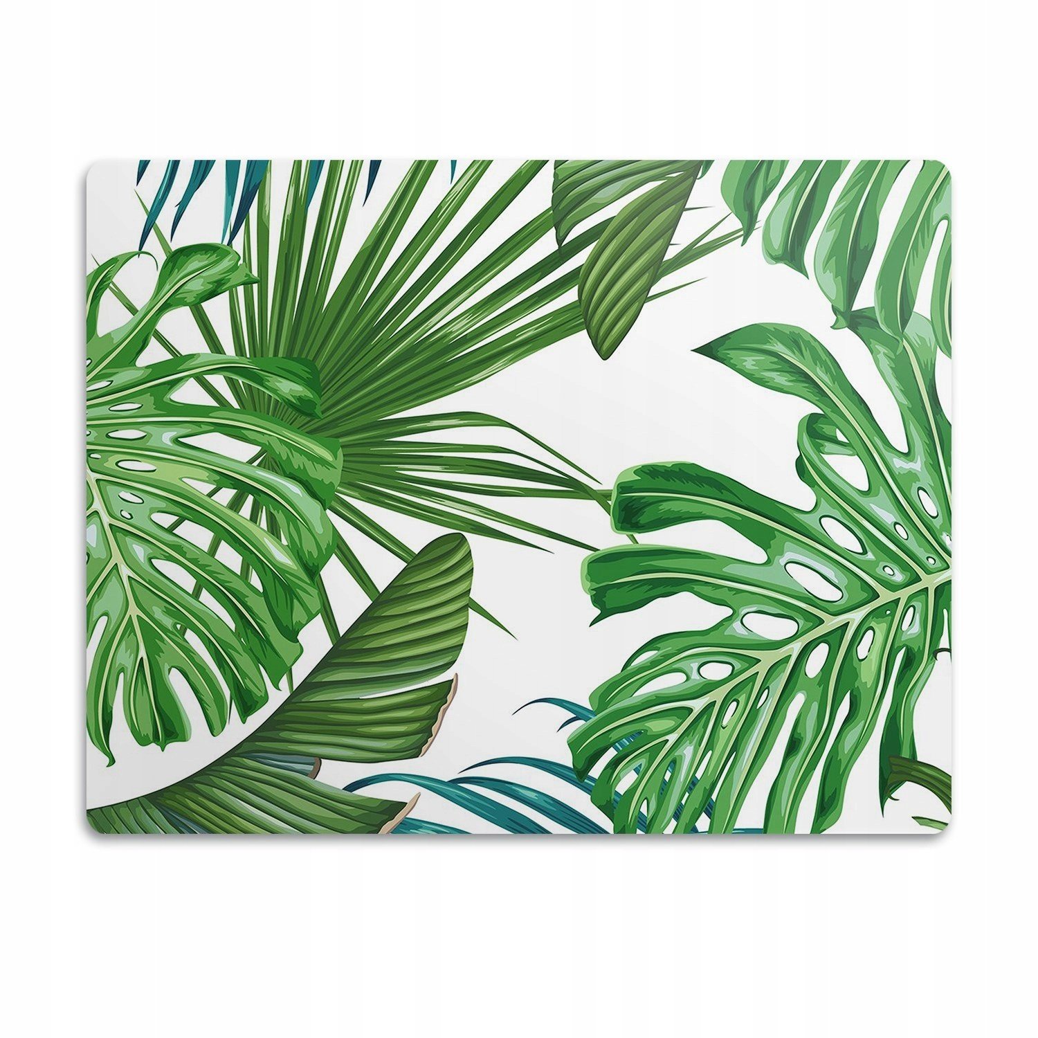 Podložka pro kočku psa pod misky Monstera velká 90x60 cm