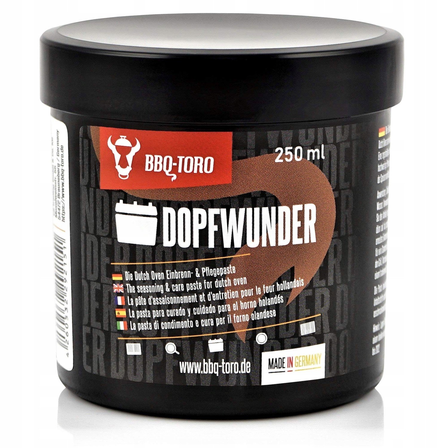 Bbq Toro Dopfwunder Silná litina pasta 250 ml