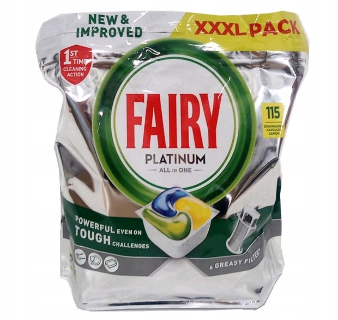 Fairy Platinum All in1 Lemon Kapsle 115 ks XXXL
