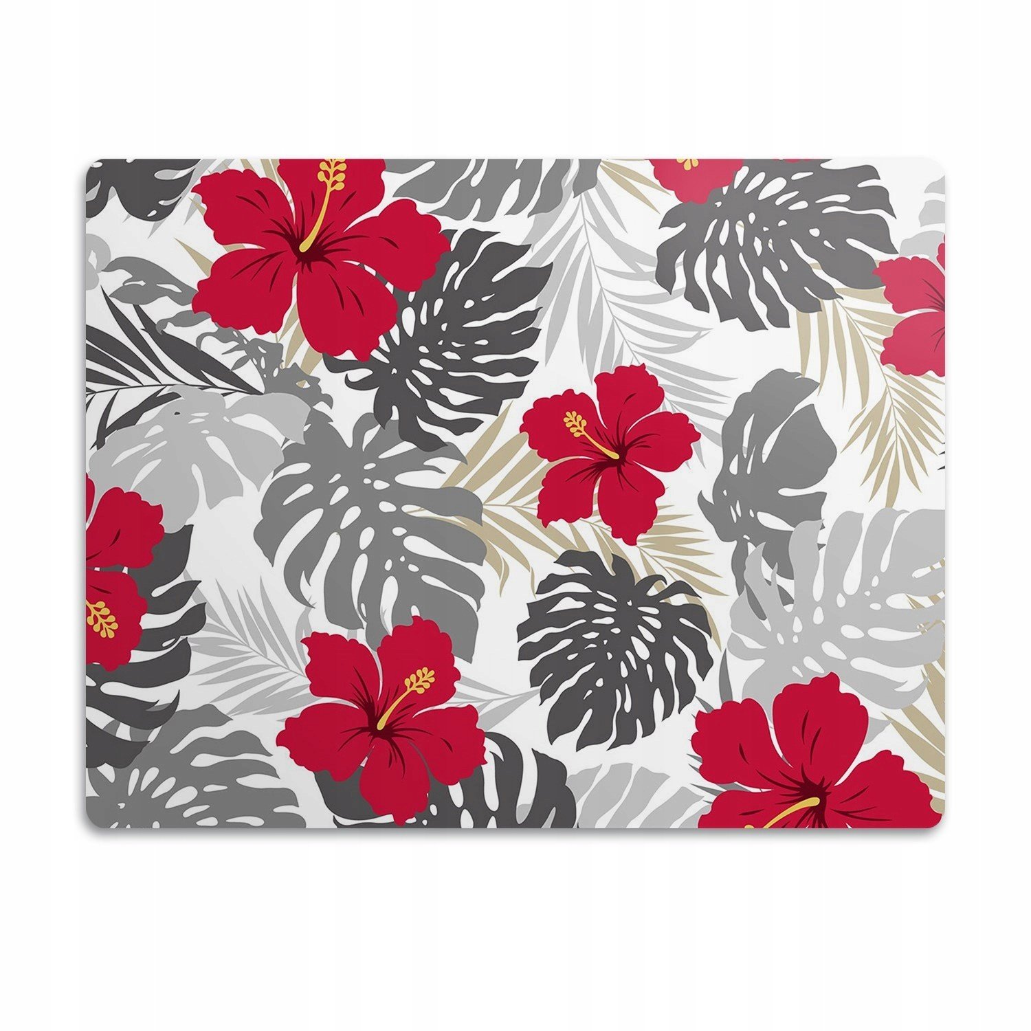 Pro kočku psa podložka pod misky Hibiskus 90x60cm