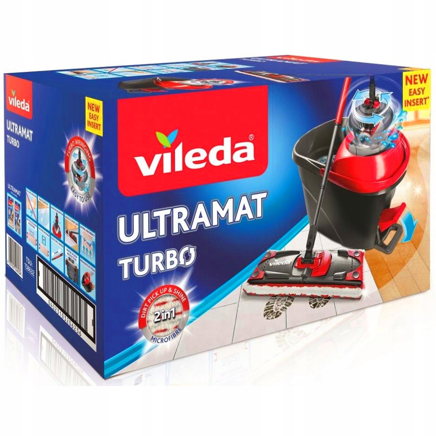 Kbelík a plochý mop Vileda Ultramax Turbo 35 cm