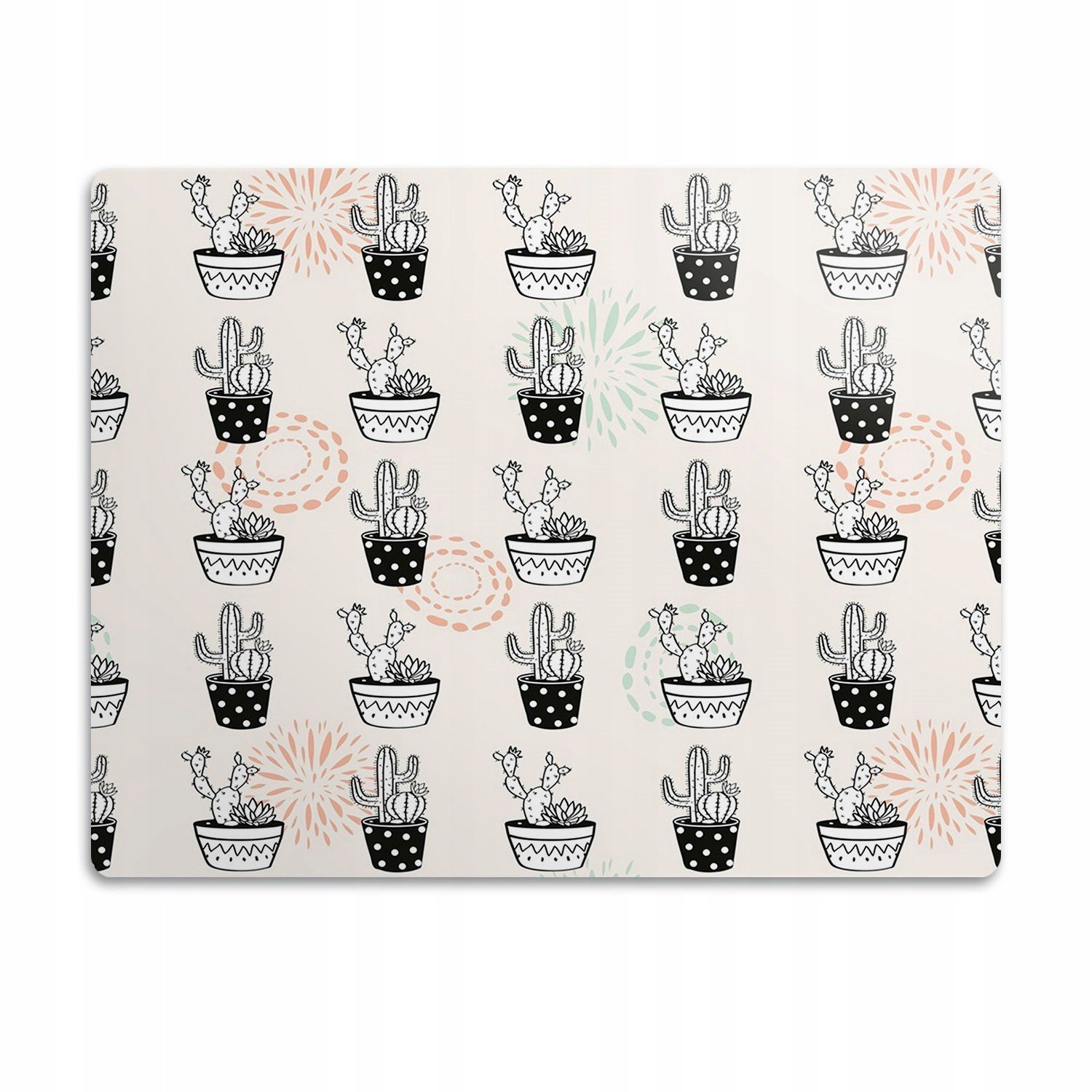 Vodotěsná podložka pod misku Kaktusy v krytu 90x60