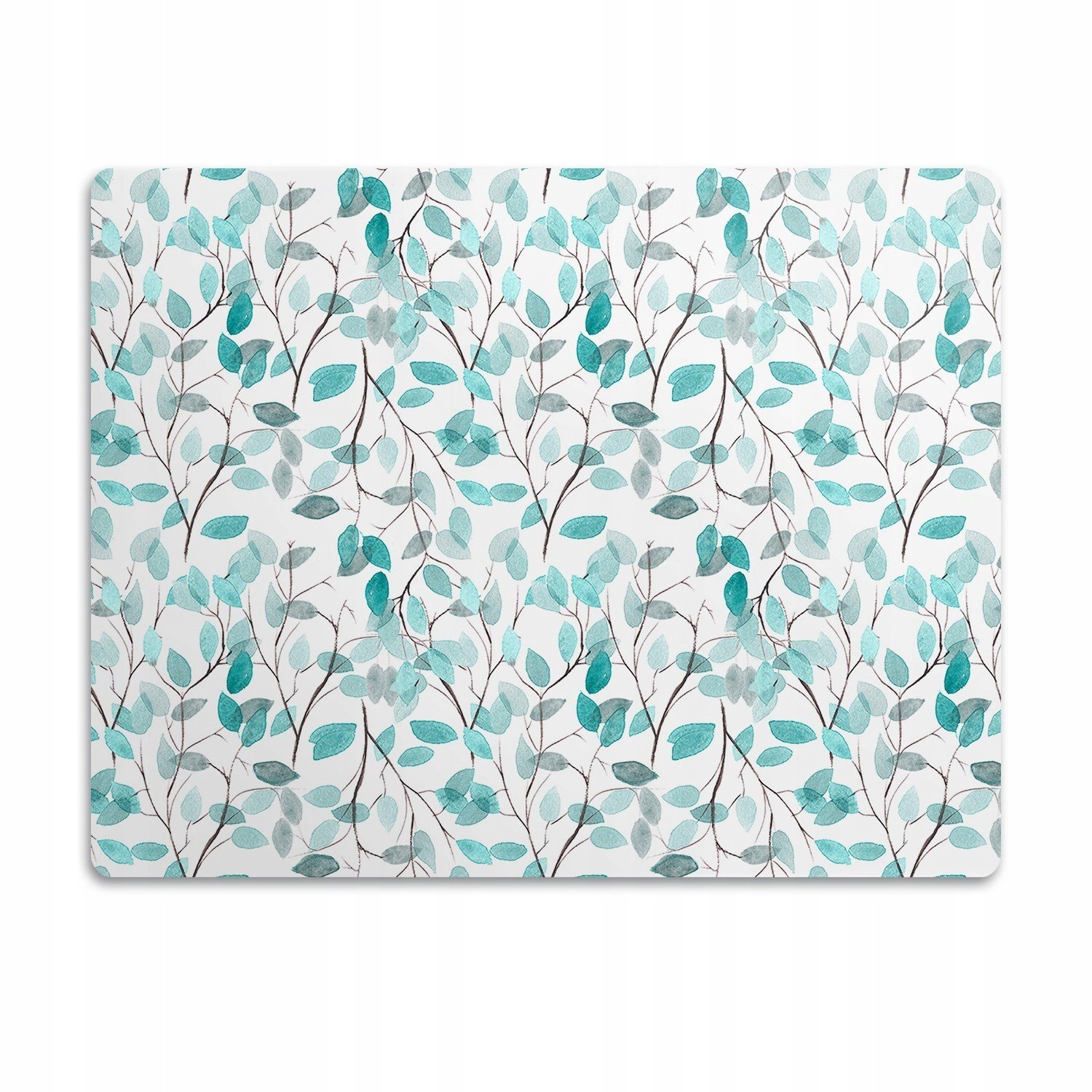 Podložka pod misku pro kočky Listy akvarelu 90x60 cm