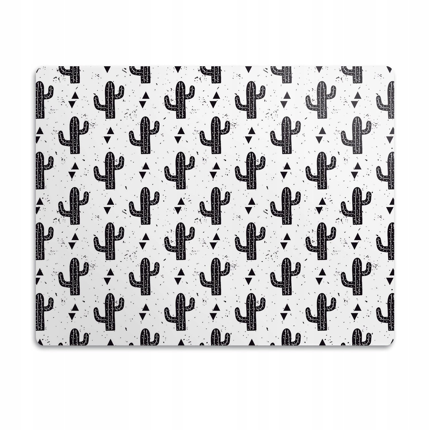 Ochranná podložka pod misku Černé kaktusy 90x60
