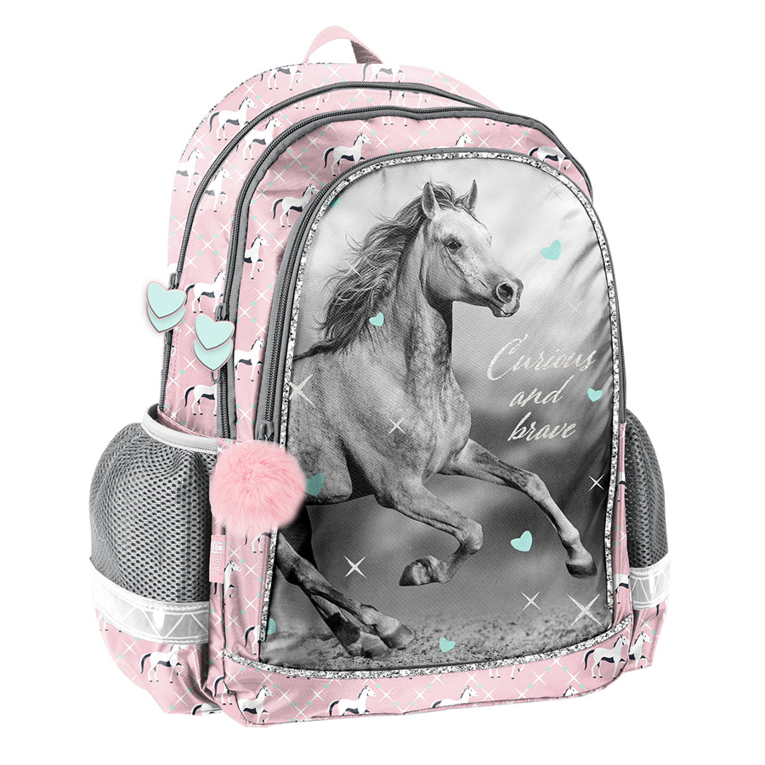Paso Školní batoh Horse růžový