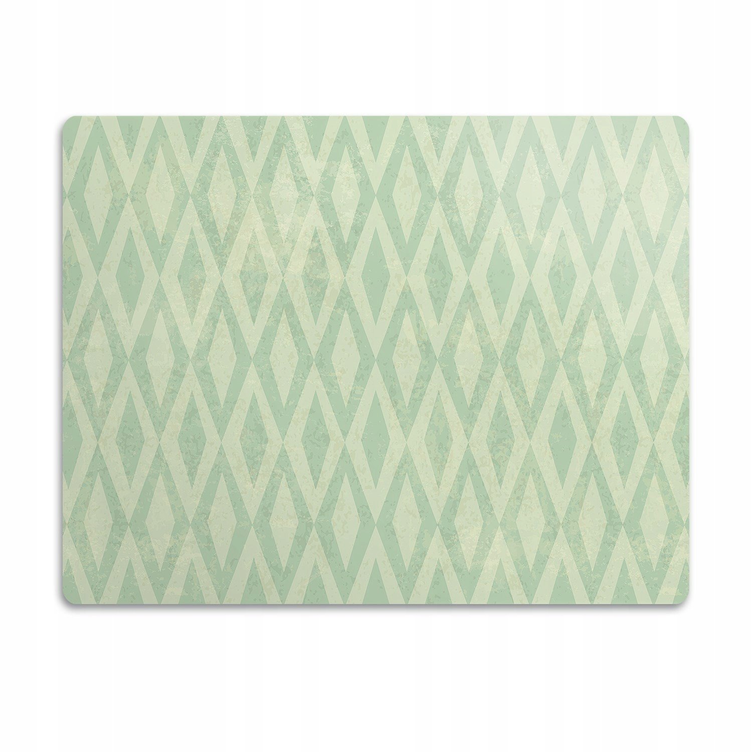 Podložka pod misku voděodolná Zelené kosočtverce 90x60 cm