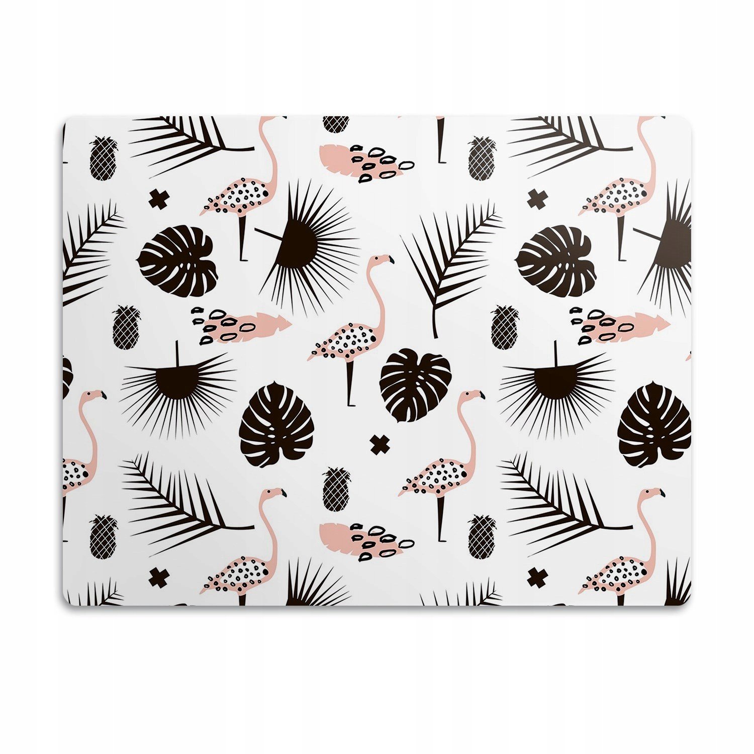 Podložka pod misky pro psa Plameňáci černá 90x60