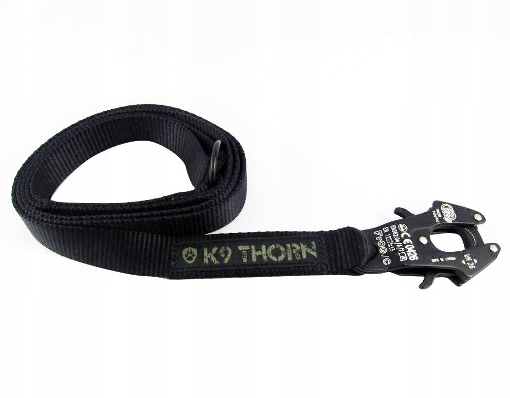 Vodítko K9 Thorn Kong Frog černé XL 200 cm