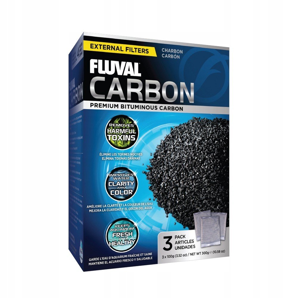 Fluval Carbon Karbonová kartuše 3x100g pro filtry