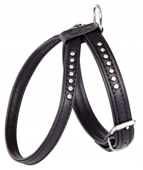 Dingo Postroj Glamour č.3 (37-43cm) osmička černá