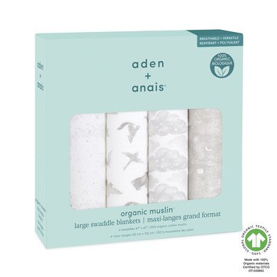 aden + anais™ puk ubrousky Map the Stars 4-pack