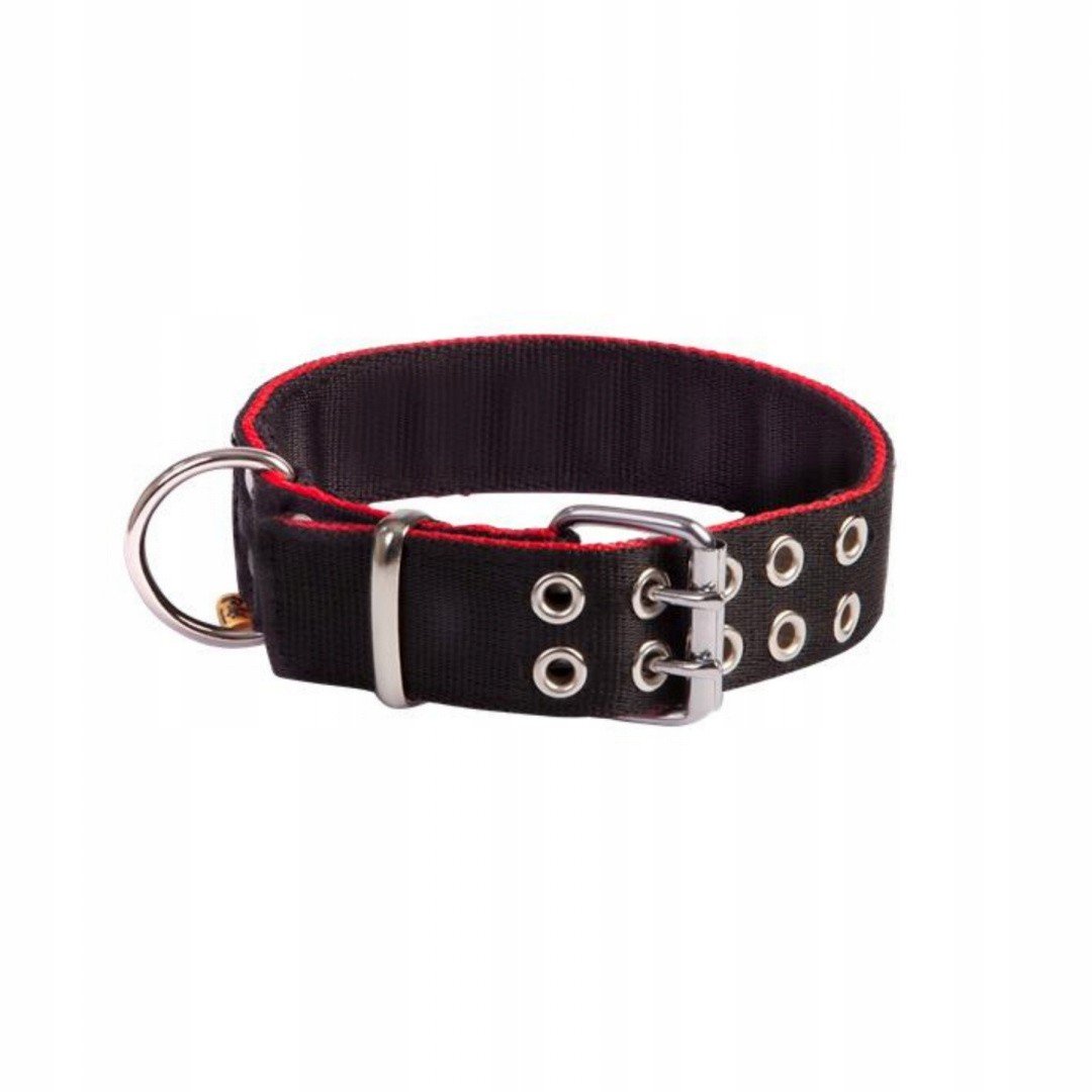 Dingo Obojek z pásky Bull 44-52 cm r. L Czar-červený