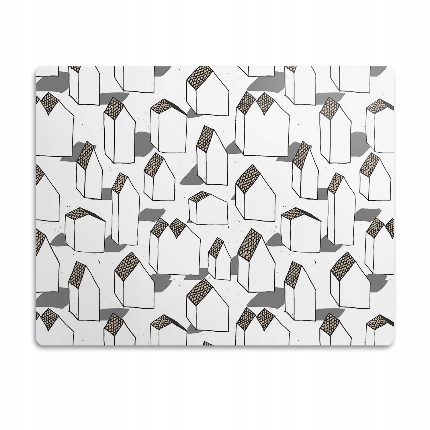 Voděodolná podložka pro psa a kočku Domy obrys 90x60cm