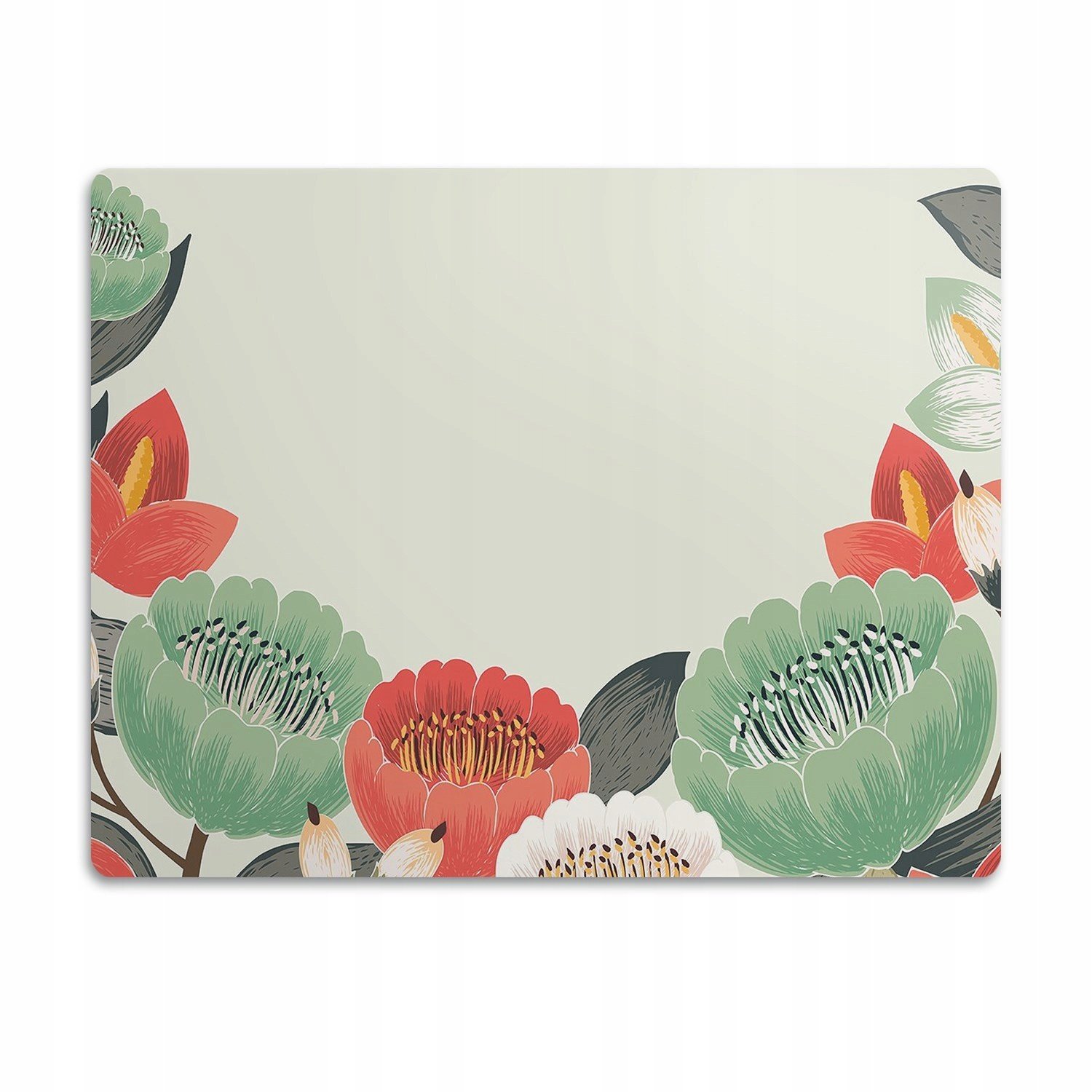 Ochranná podložka pod misky Jarní květiny 90x60 cm