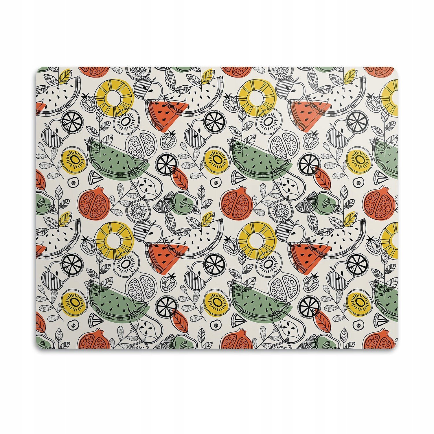 Podložka pod misku pro psa kočky Ovocný obrys 90x60 cm