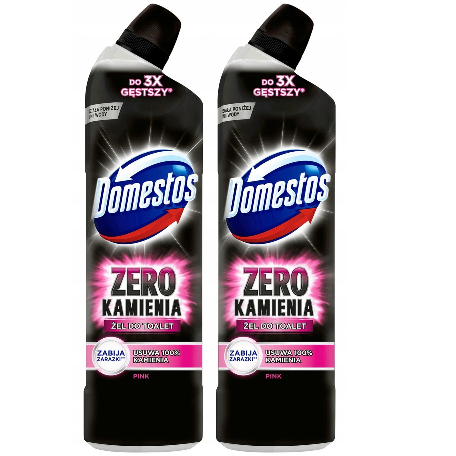 Domestos Zero Stone Pink Wc gel 2 x 750ml