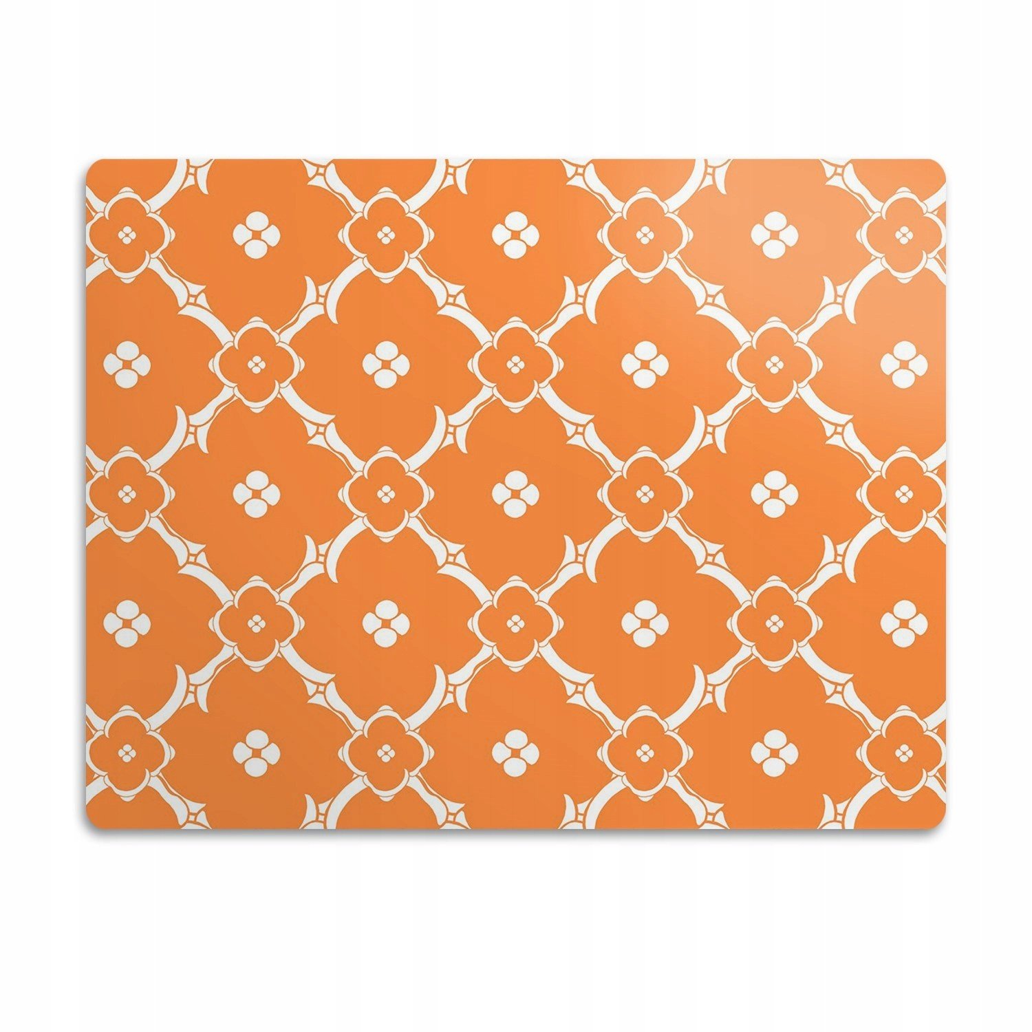 Ochranná podložka pod misku Oranžové květy 90x60