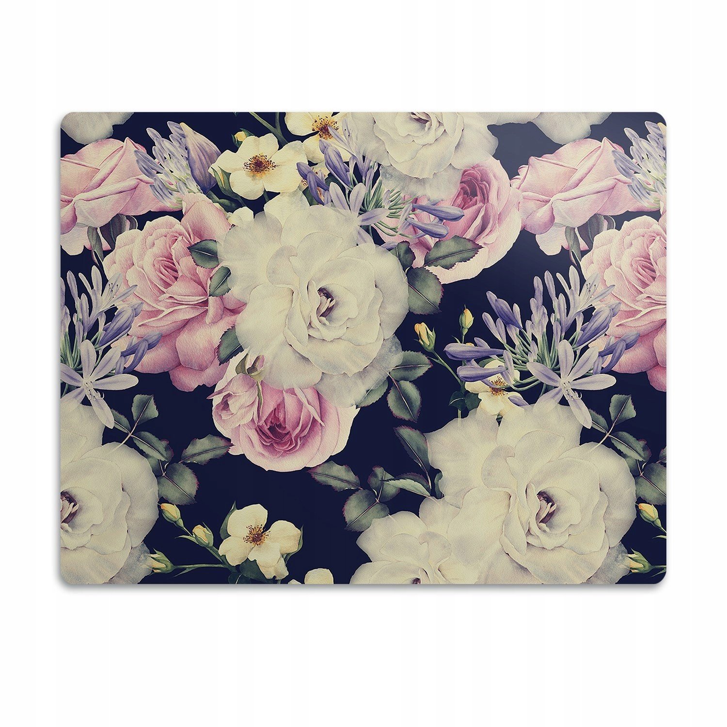 Ochranná podložka pod záchod Bílé růže vintage 90x60