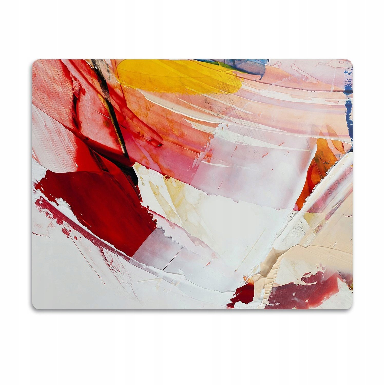 Podložka pro psa pod misku Tonální červená 90x60 cm