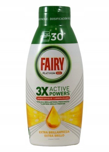 Fairy Platinum gel do myčky Extra Brillo Limone