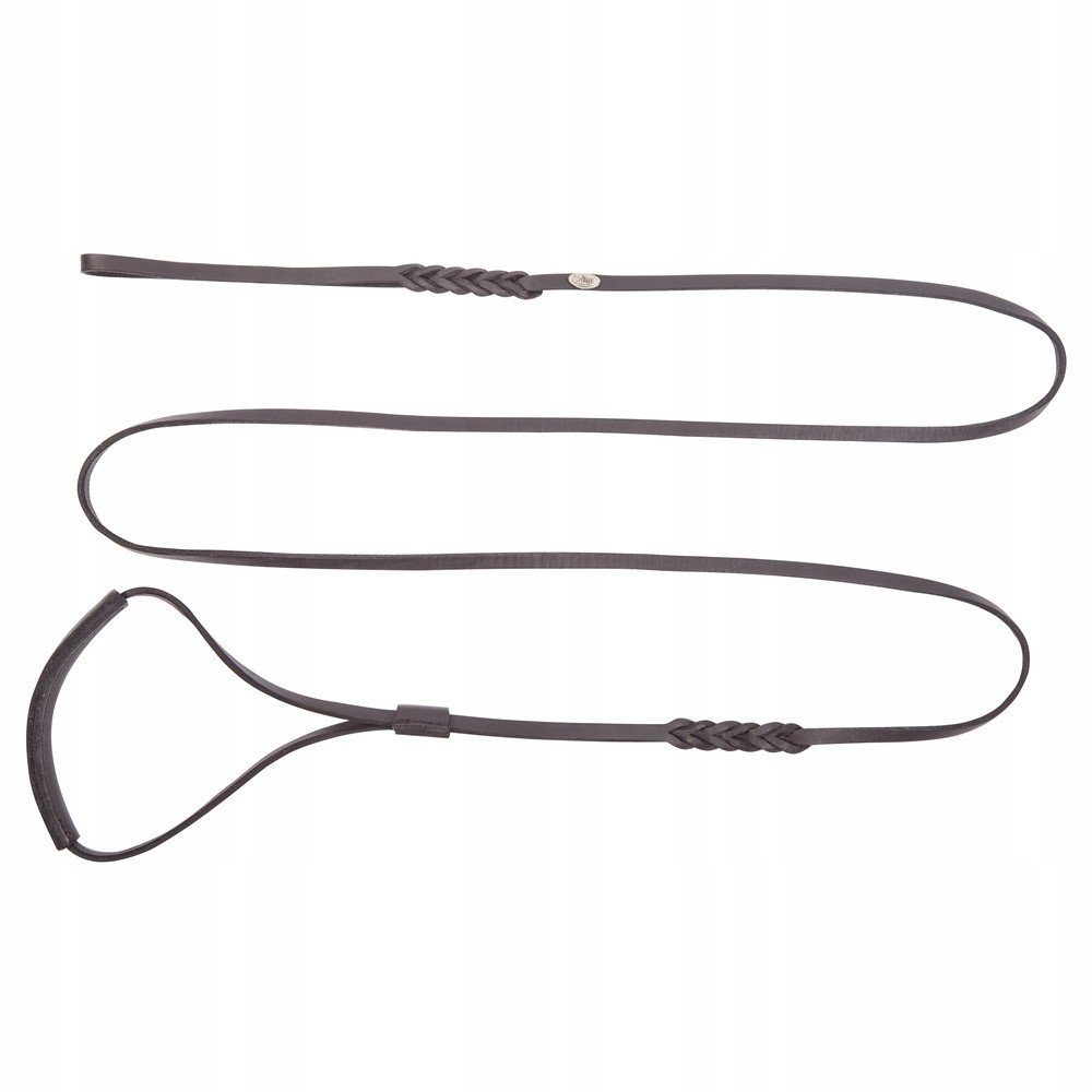 Dingo Vodítko Ringová Kůže Soft 1,0X250 CM Černá