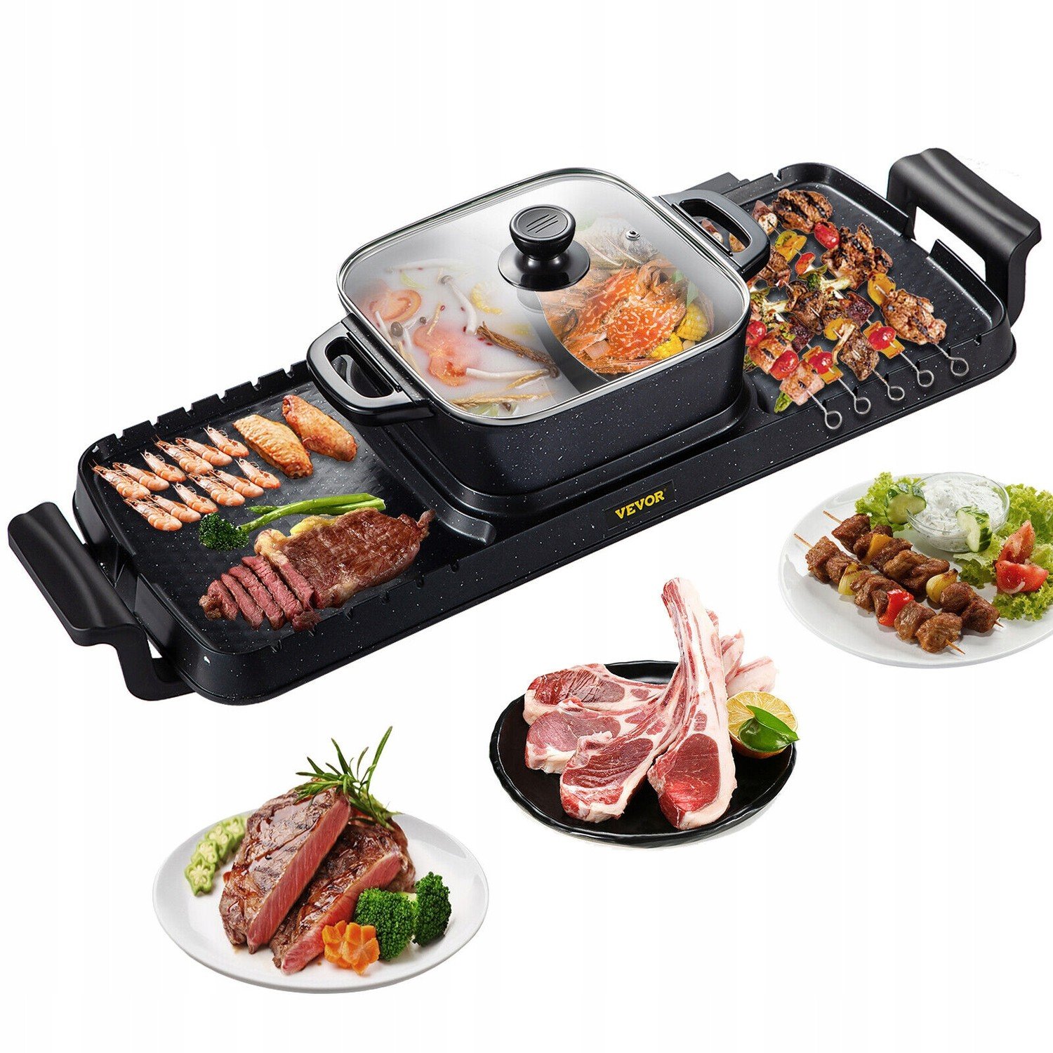 Vevor Hotpot Ohřívač 2.8L Bbq Elektrický