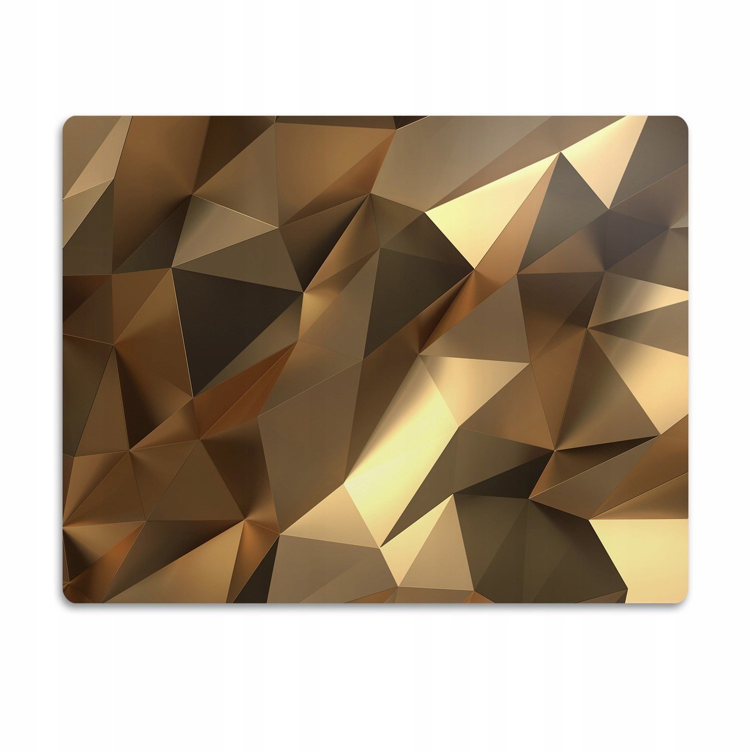 Ochranná podložka pod misku Zlaté trojúhelníky 90x60