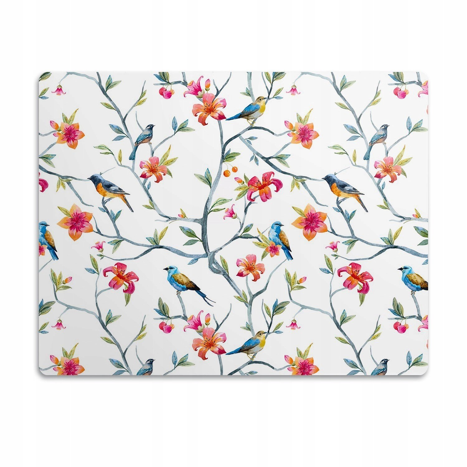 Ochranná podložka pod misky Ptáci na větvích 90x60cm