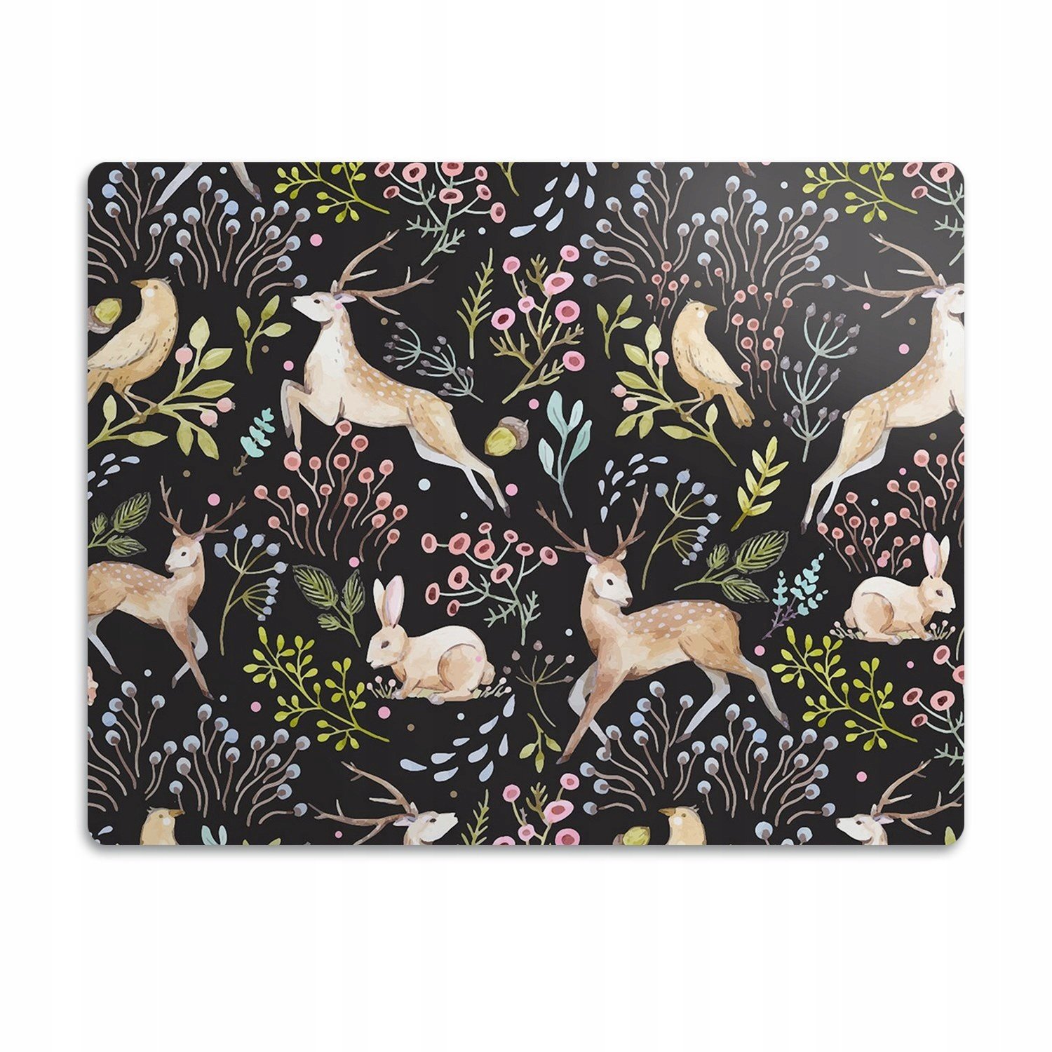 Voděodolná podložka pod misku Lesní zvířátka 90x60cm