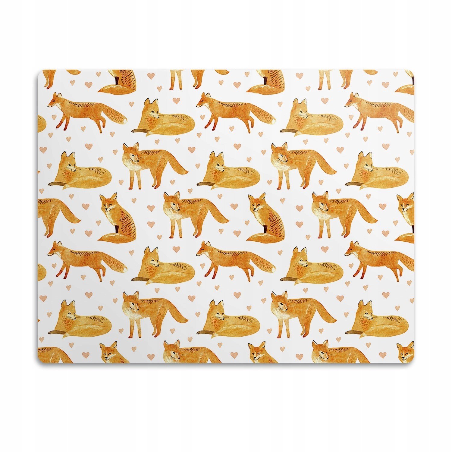 Voděodolná podložka pod misku Zvířata liška 90x60 cm