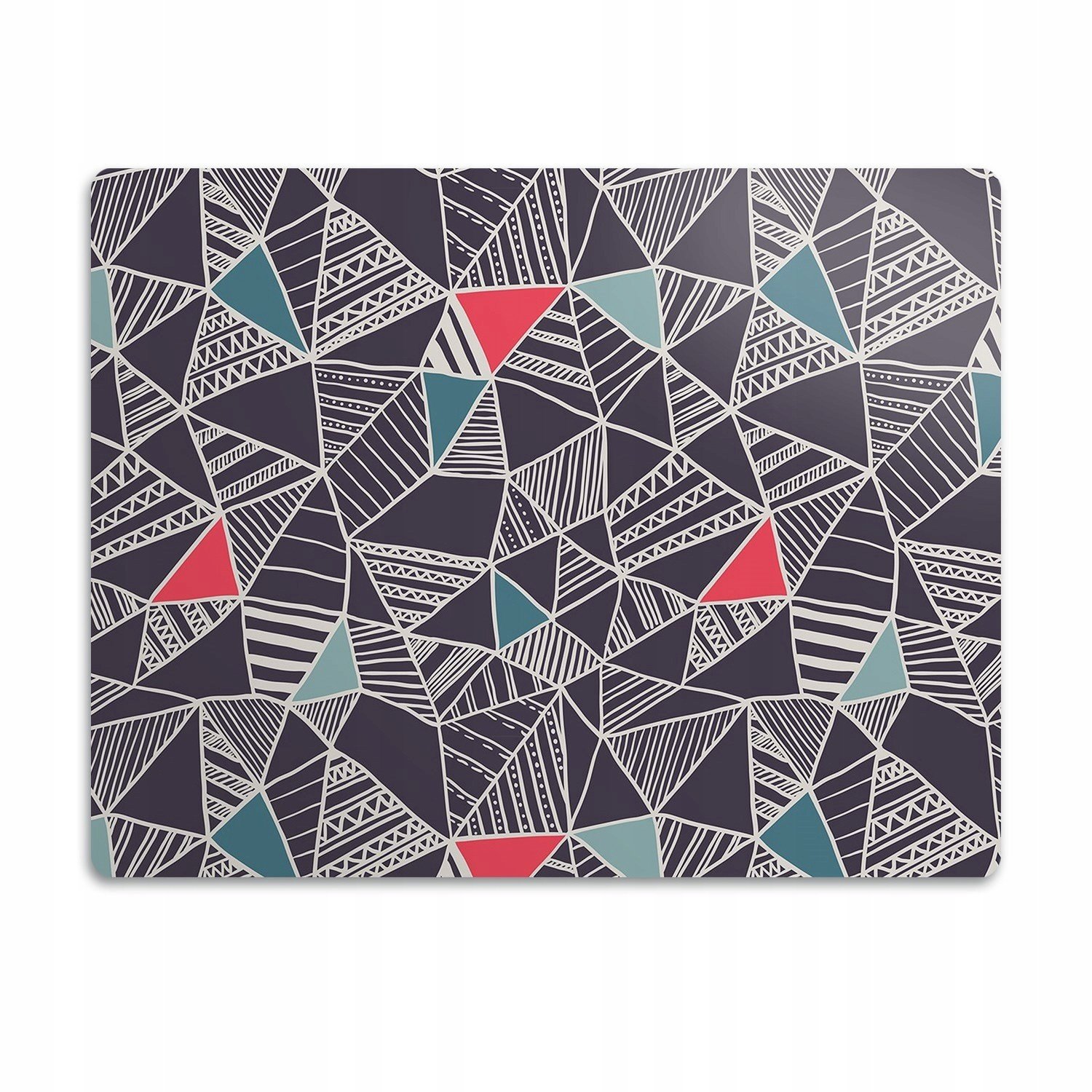 Podložka pod kočičí toaletu Vzor trojúhelníky 90x60 cm