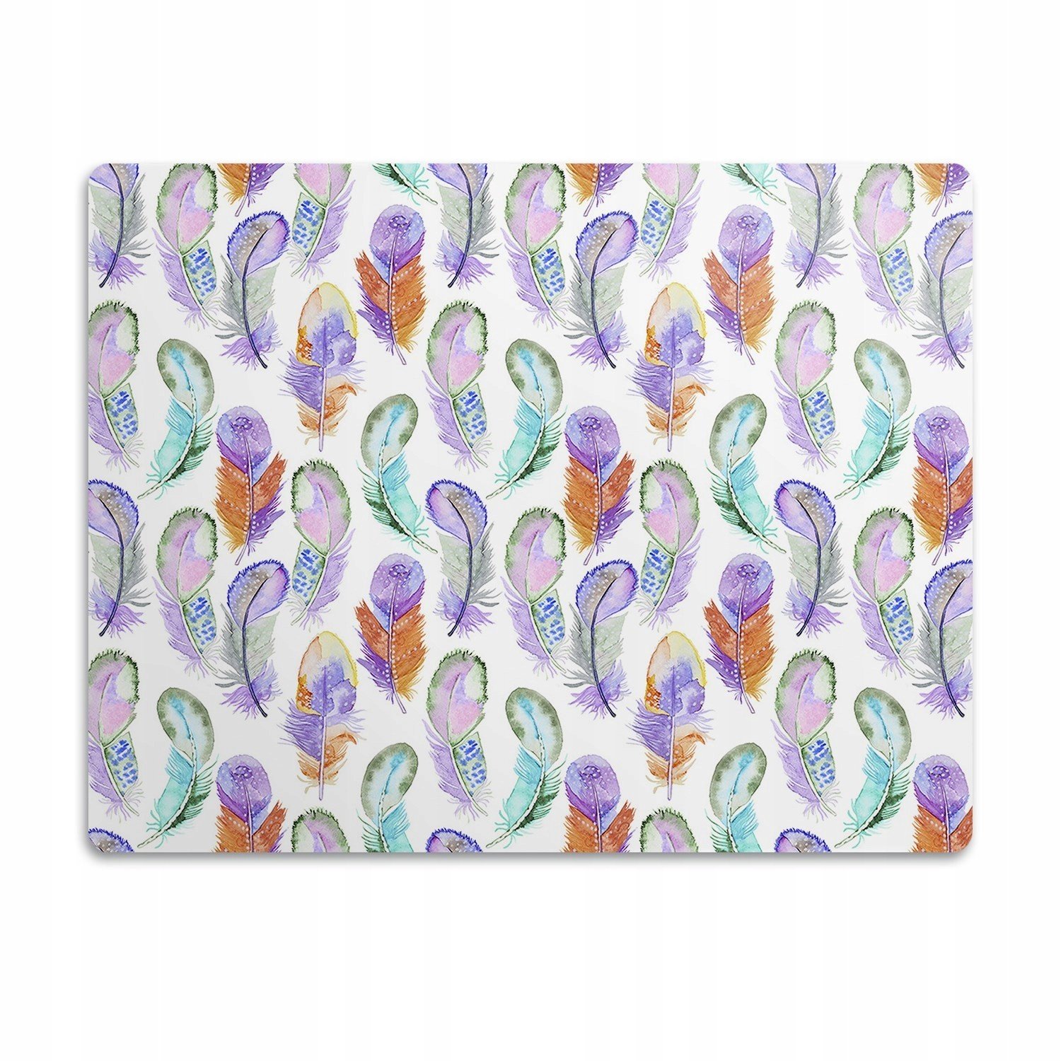 Pro psa podložka pod misku Barevné peří 90x60 cm