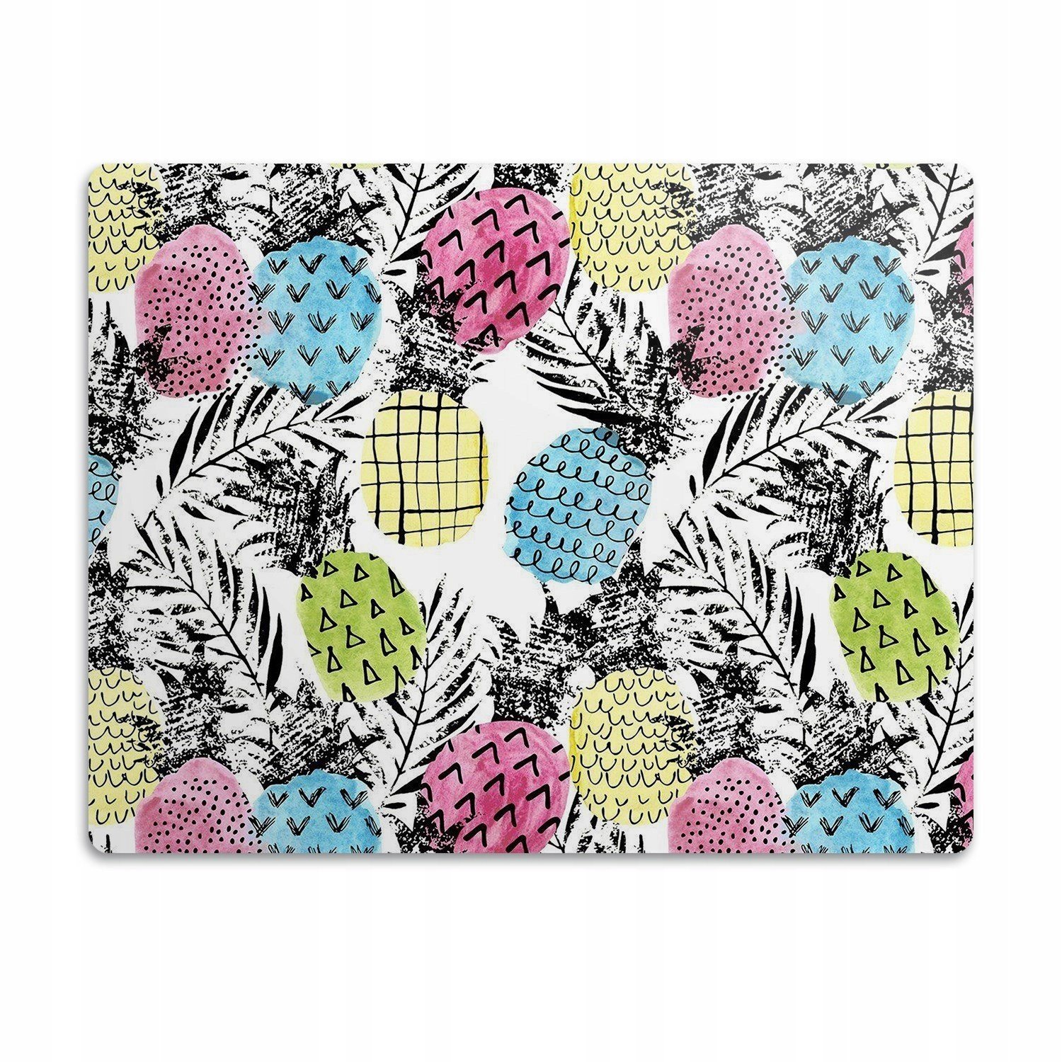 Voděodolná podložka pod misku Barevné ananasy 90x60