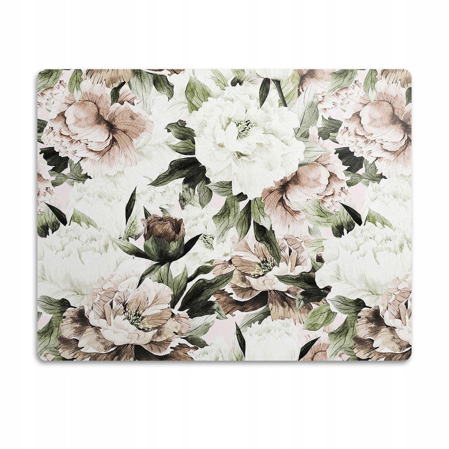 Podložka pod misku pro kočku psa Kvetoucí pivoňky 90x60