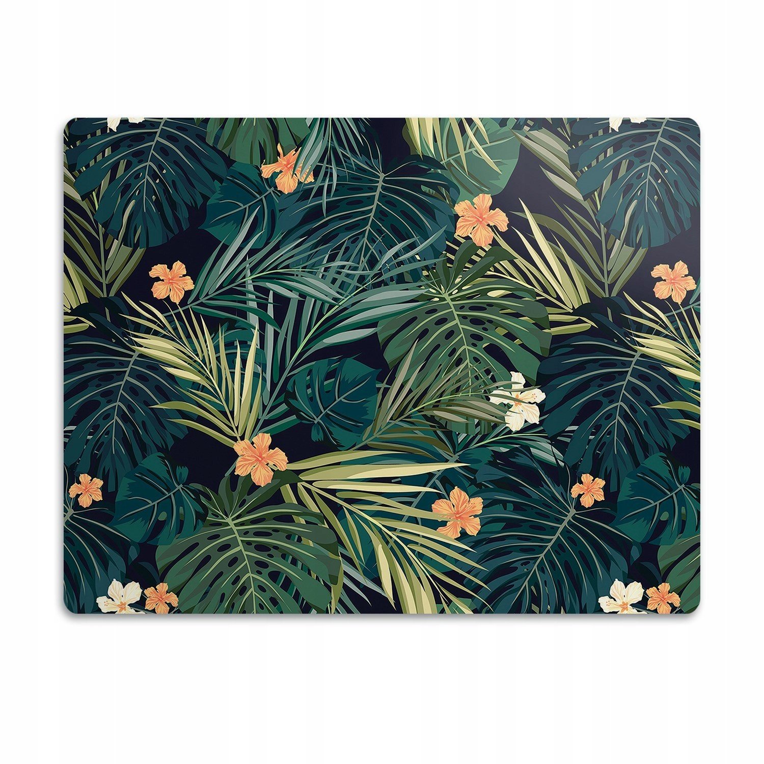 Podložka pod misku pro psa kočky Tropické rostliny 90x60