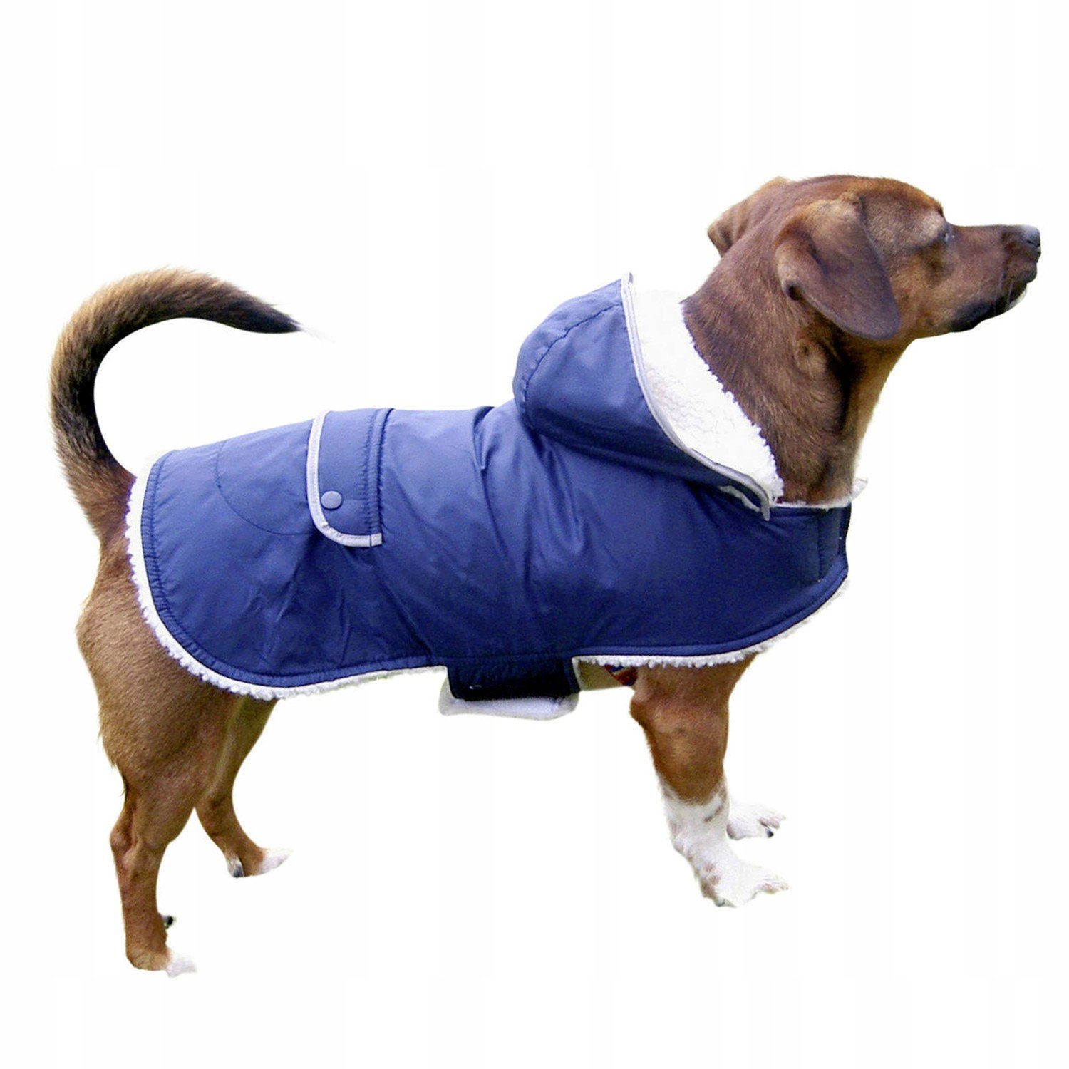 Voděodolný teplý kabát s kapucí Teddy 48cm