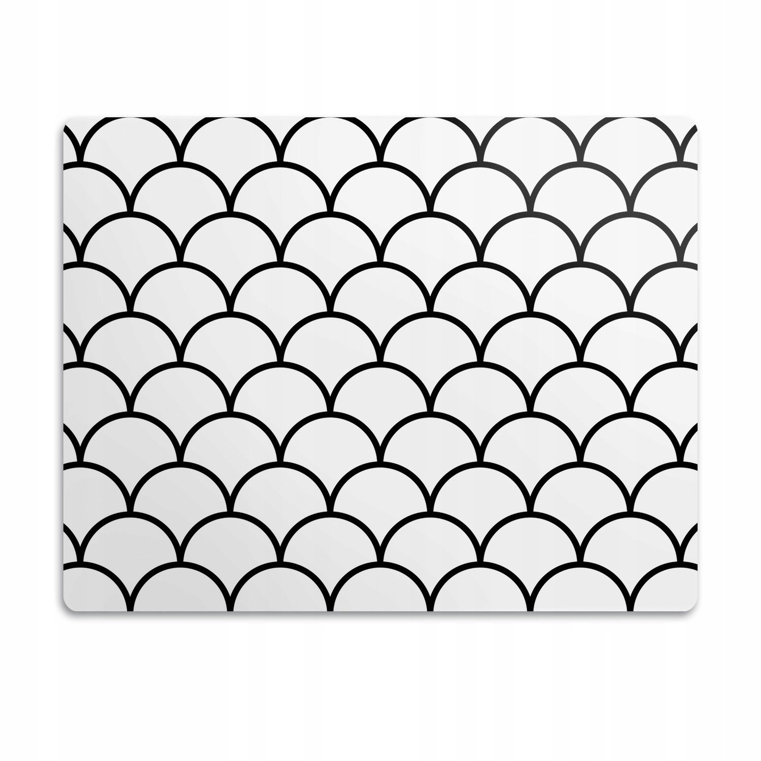 Pod misky podložka vzor šupiny černý obrys 90x60 cm