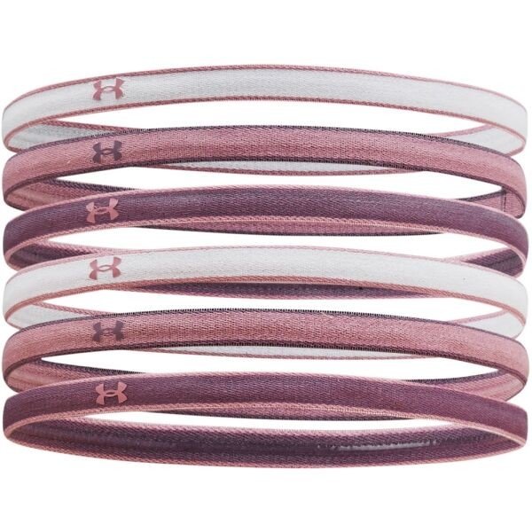 Under Armour MINI HEADBANDS Dámské elastické čelenky, fialová, velikost UNI