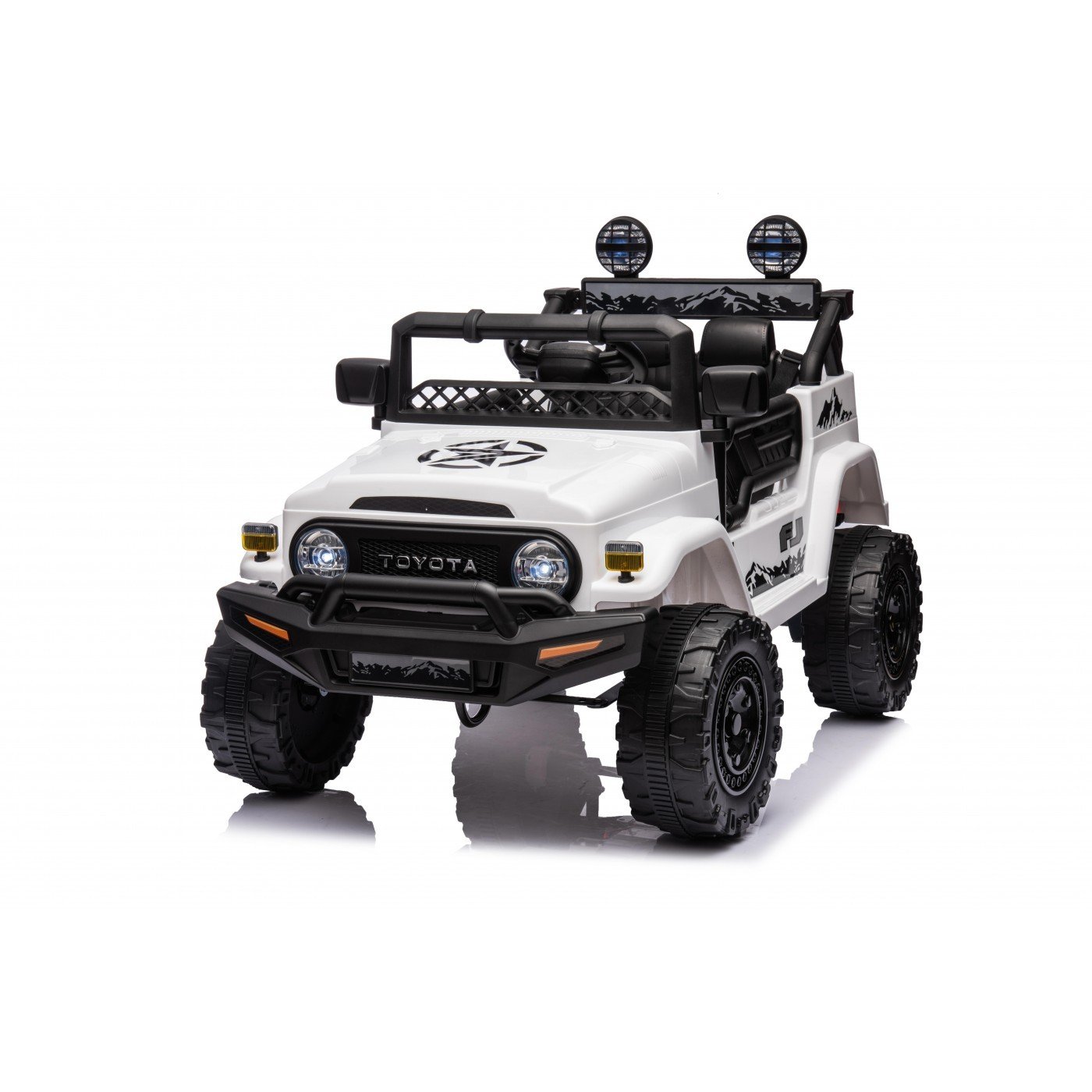 mamido Elektrické autíčko Toyota FJ Cruiser 4x4 bílé