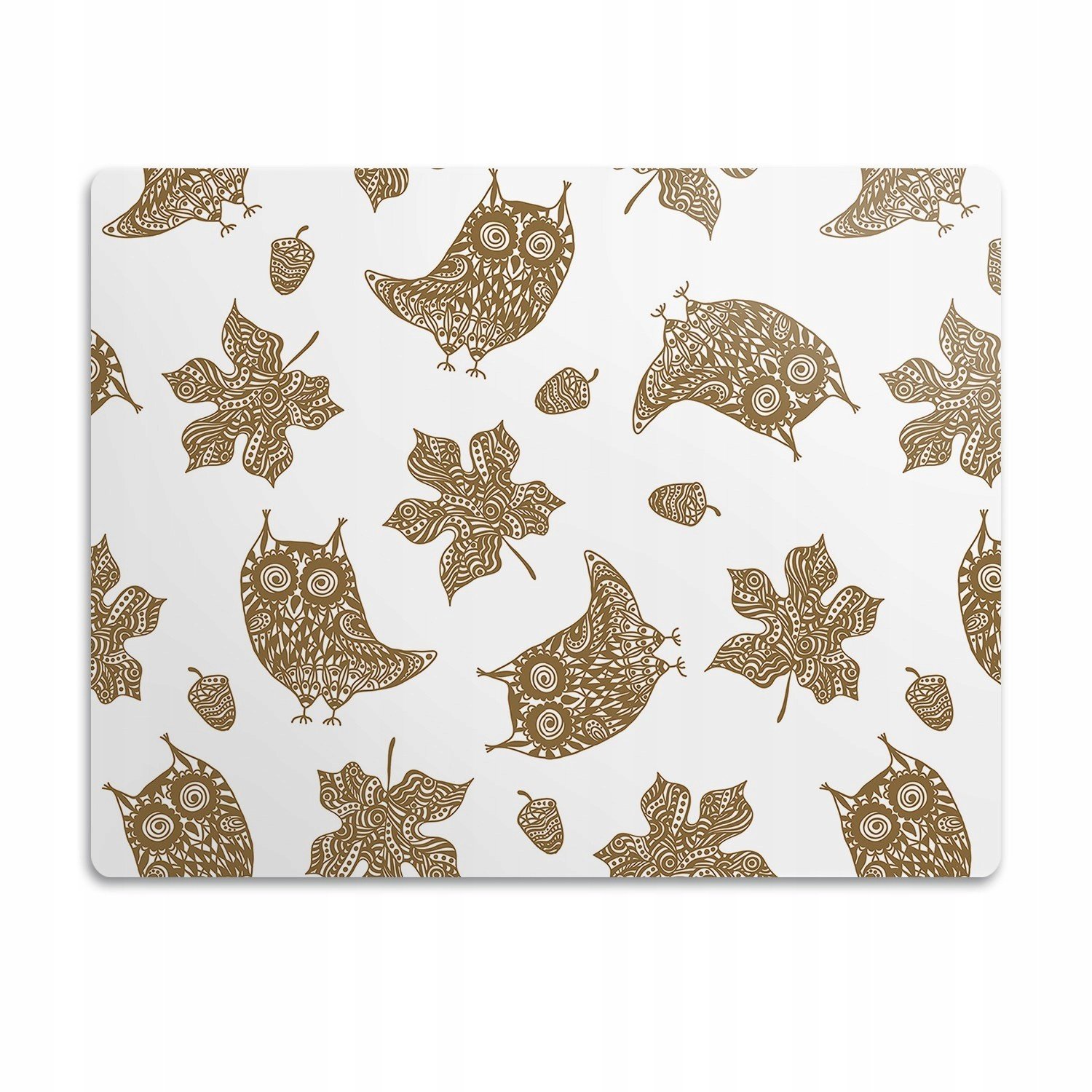 Ochranná podložka pro psa Listy a sovy 90x60 cm