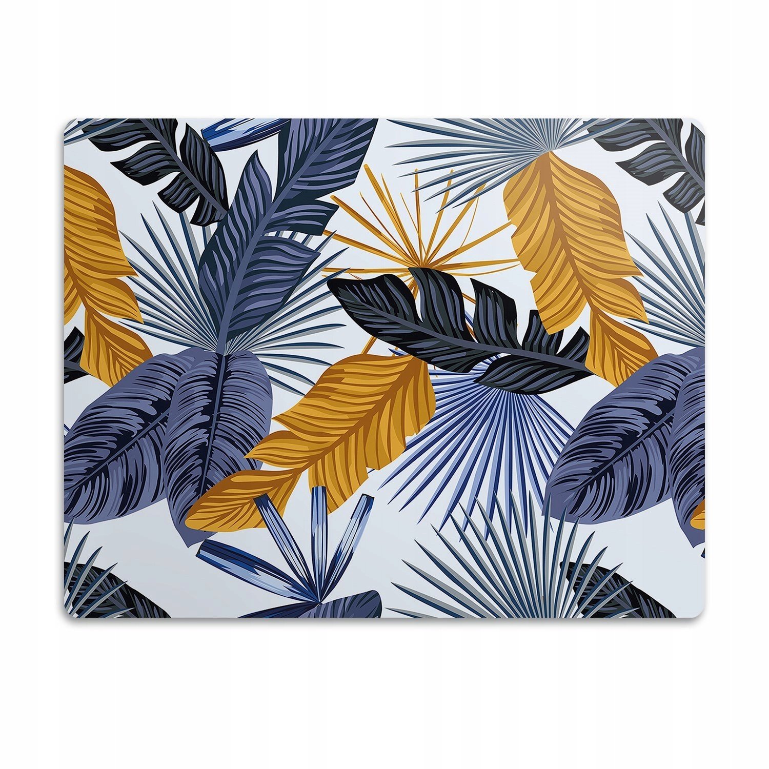 Pod misku podložka pro psa Listy ilustrace 90x60 cm