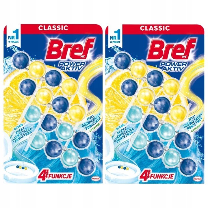 Bref Power Wc závěs Šťavnatý Citron 4x50g