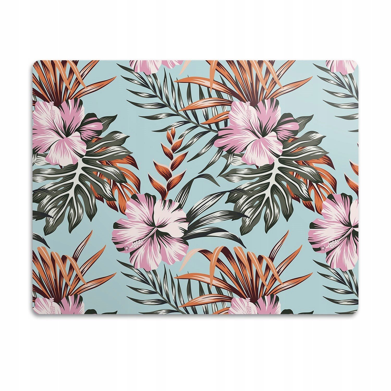 Ochranná podložka pod misky Květiny Ibišek 90x60 cm