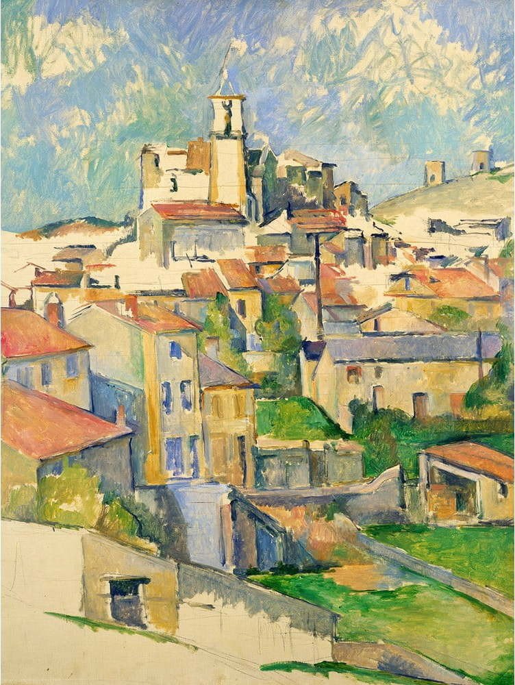 Obraz - reprodukce 50x70 cm Gardanne, Paul Cézanne – Fedkolor