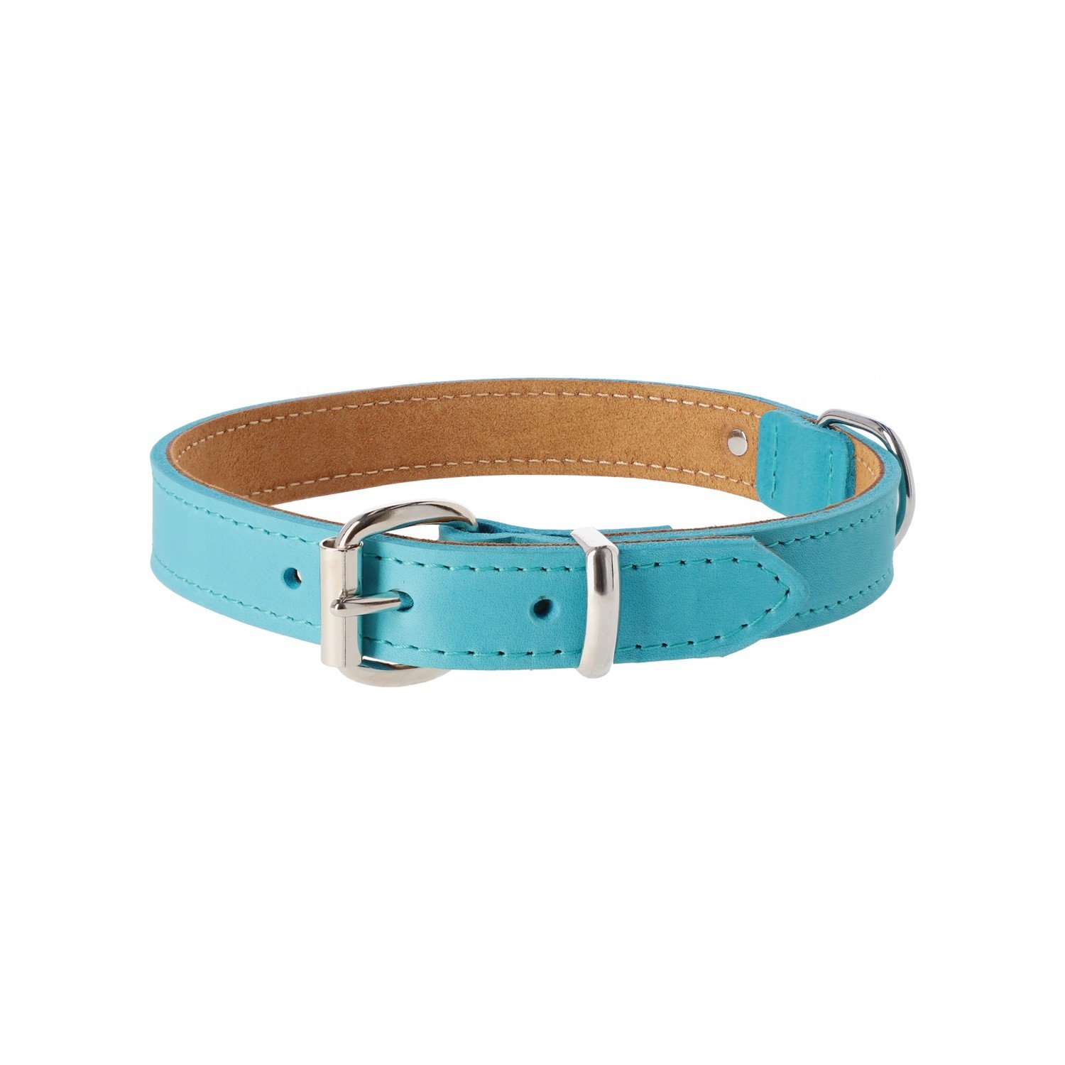 Dingo Obojek Premium Soft Leather 2,5x60 CM modrý