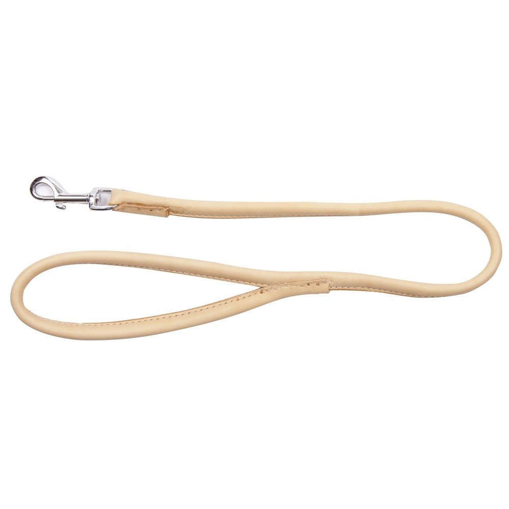 Vodítko Pro Chow-chow Kůže Kulaté Soft 90CM Příroda