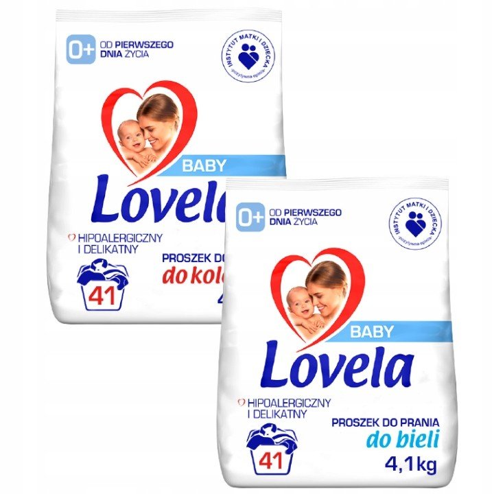 Lovela Baby Hypoalergenní prášek MIX 8,2kg (82p)