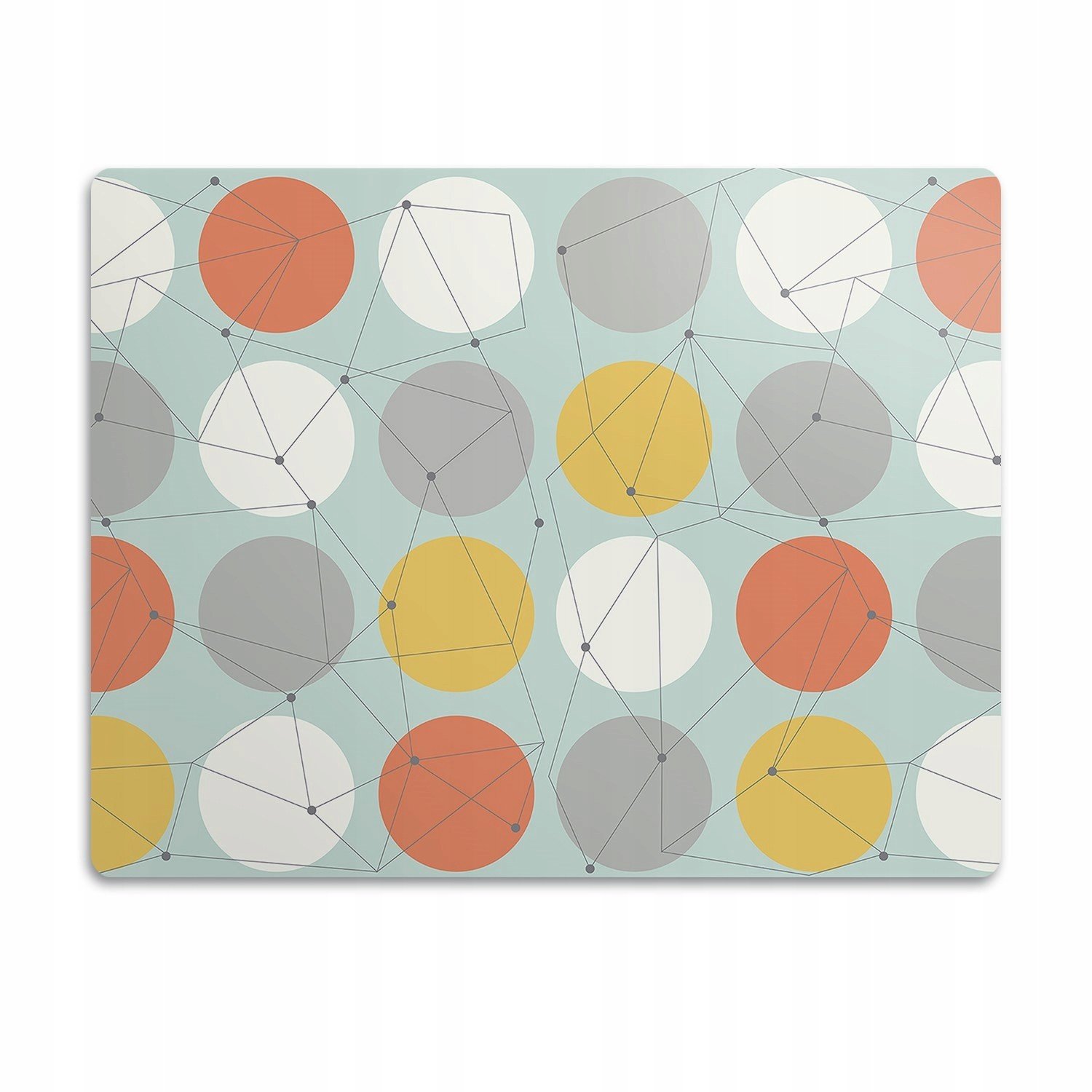 Podložka pod záchod Geometrický vzor kruhu 90x60 cm