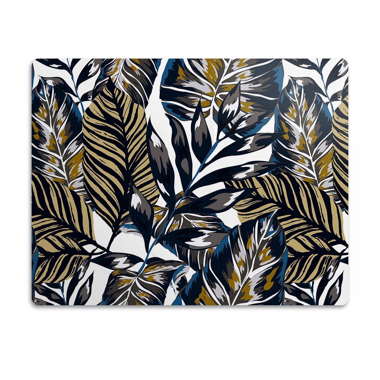 Voděodolná podložka pod misku Tmavé listy 90x60 cm